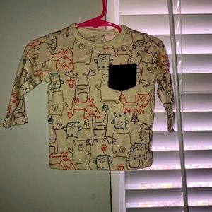 Cute shirt with fake pocket